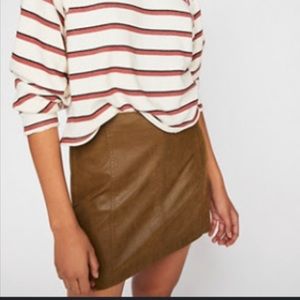 Free People Modern Femme Vegan Leather Skirt. Size 0